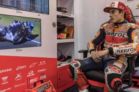 MotoGP Valencia Test J2, Marc Márquez: “the Yamaha is very strong in the corners”