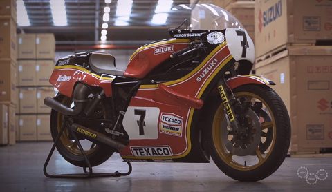 MotoGP : restauration de la monstrueuse Suzuki de Barry Sheene en direct