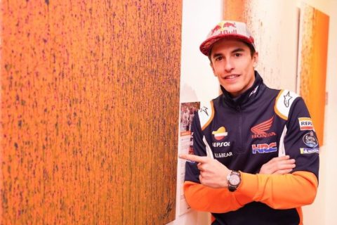 MotoGP, Marc Márquez: “para pintar com uma moto é preciso ter cuidado com o acelerador”