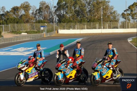 J1 Private Test for Moto2 and Moto3 in Jerez: Martin and Garcia lead the proceedings