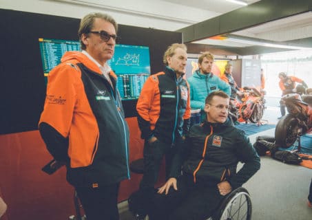 MotoGP Brno: Stefan Pierer boss of KTM can be proud of the tubular frame and the WPs