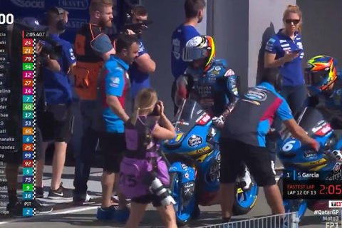 Moto3 Losail Qatar FP1 : Sergio García joue à Zorro !