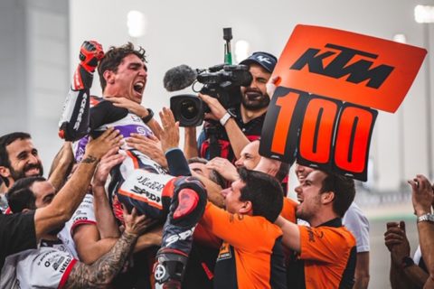 Moto3 Losail Qatar J3: from Stoner to Arenas, KTM celebrates its 100th Grand Prix victory!