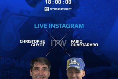 MotoGP : Fabio Quartararo reçu par Christophe Guyot le 2 mai à 18h sur Instagram Yamaha France