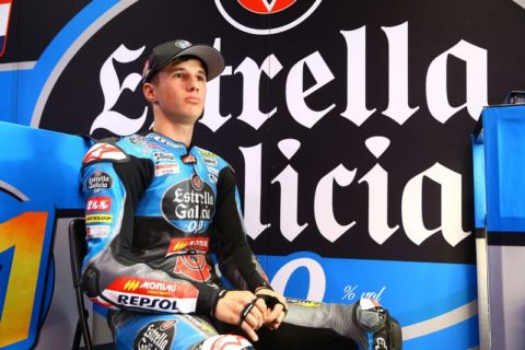 Moto3: Home school and improvised training for Sergio García