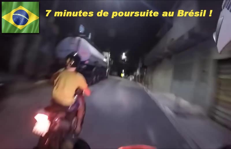 [Street] Sacré coup de guidon du policier en poursuite ! (Vidéo)