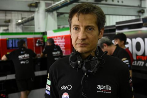 MotoGP Aprilia : moins de personnels et une moto par pilote, c’est le monde d’après de Rivola