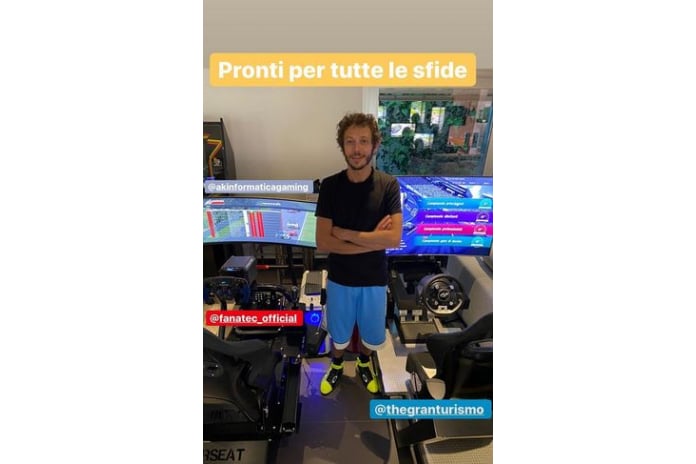 MotoGP : Valentino Rossi se met sérieusement aux jeux vidéos, la preuve !