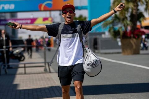 Moto2 Hafizh Syahrin: “I’m smiling because I missed the track”