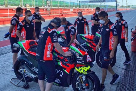 MotoGP testa Misano J.1: Aprilia dá a si mesma uma pontuação de 6,5 pelo seu retorno