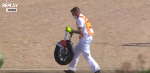 Moto2 ヘレス 1 FP1: ルカ・マリーニが前を走り、すでにトラブルに！
