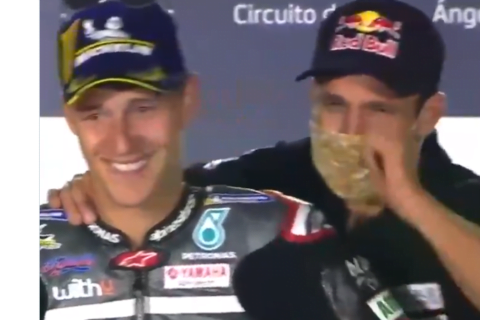 MotoGP Jerez 1 Course : les f&eacute;licitations de la FFM &agrave; Fabio Quartararo et la joie de Johann Zarco !