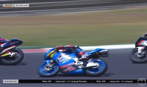 FIM CEV Portimão Moto3: Technical false start for Lorenzo Fellon. Acosta and Artigas dominate.