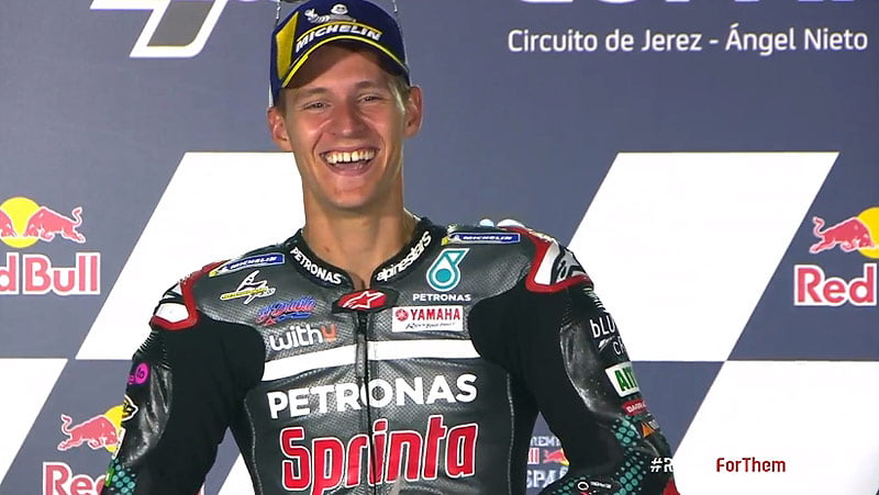 MotoGP Jerez 1 J3 Conférence Fabio Quartararo : LA VICTOIRE (Intégralité)