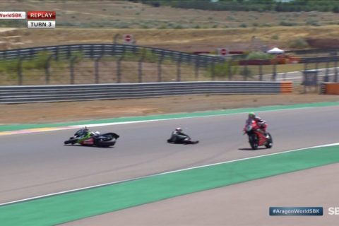 WSBK Aragon, un nouveau miracle sauve encore un pilote : Alex Lowes a eu chaud