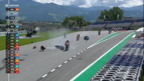 Moto2 レッドブル リンク 1 レースのライブ: ホルヘ マルティンが混乱から出現!