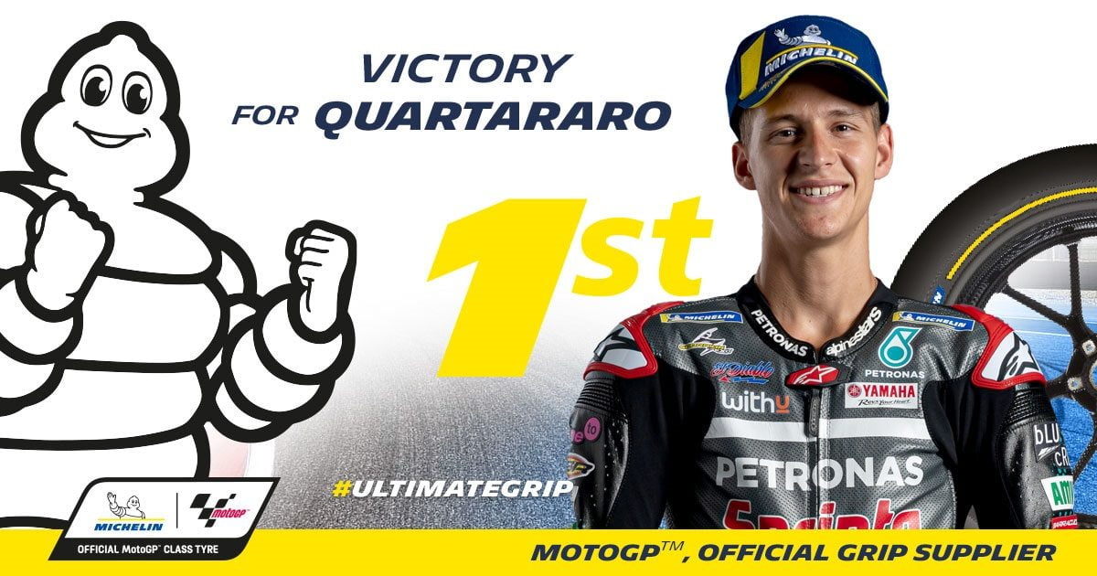 [CP] MotoGP : Quartararo tire le meilleur grip des pneus Michelin sur un GP catalan exigeant.