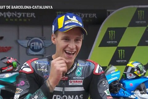 MotoGP Barcelone J3 Course : Fabio Quartararo (Yamaha/1) « à chaud » !