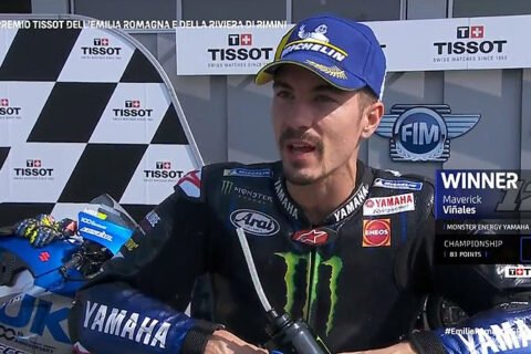 MotoGP Misano 2 J3 Course : Maverick Viñales (Yamaha/1) « à chaud » !
