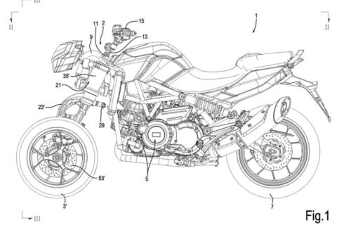 [Street] Aprilia souhaite concurrencer le Niken avec un modèle à 3 roues