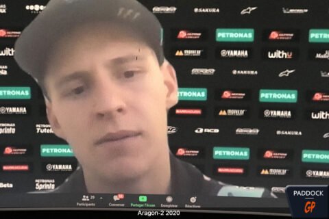 MotoGP Aragón-2 J2, Debriefing Fabio Quartararo (Yamaha/6): Dois décimos, duas voltas, Rins, etc. (Totalidade)