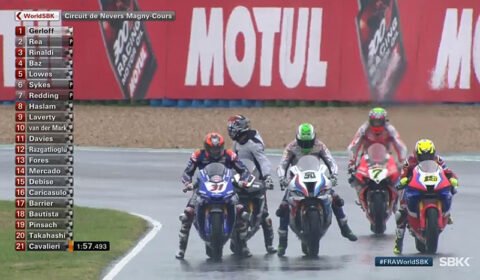 WSBKスーパーバイク・マニクールFP2：ギャレット・ジャーロフが近づきがたいレアをひざまずかせる！