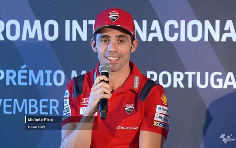 Teste de MotoGP em Portimão: Michele Pirro fala sobre Bagnaia e Dovizioso