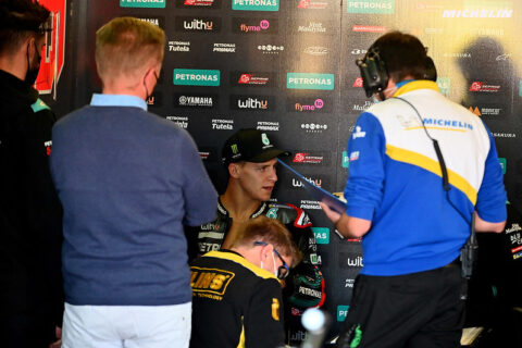 MotoGP Aragón-2 J3, Debriefing Fabio Quartararo (Yamaha/8): “Quando há corridas duplas, estamos perdidos! ", etc. (Totalidade)