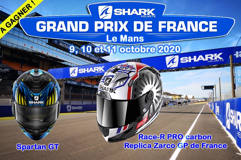 Competição “Capacetes Especiais SHARK Grande Prêmio de França 2020”