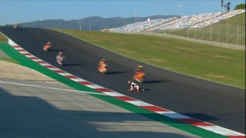 Moto2 Portimao J2 [Video]: Aron Canet is a miracle, sensitive souls refrain