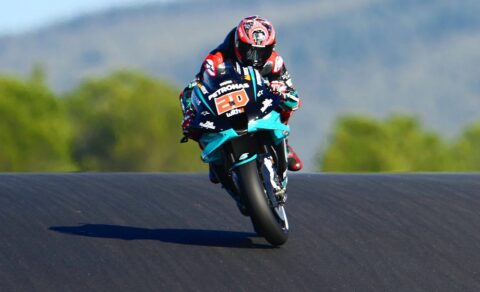 MotoGPポルティマンJ1ファビオ・クアルタラロ（ヤマハ/4）「お腹の感覚がかなり激しい」