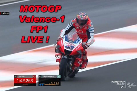MotoGP LIVE Valence-1 FP1 : Jack Miller au rendez-vous sur le mouillé !