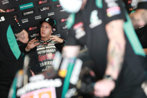 MotoGP Portimão J3, Fabio Quartararo (Yamaha/14) Debriefing: Talking with Yamaha, etc. (Entirety)