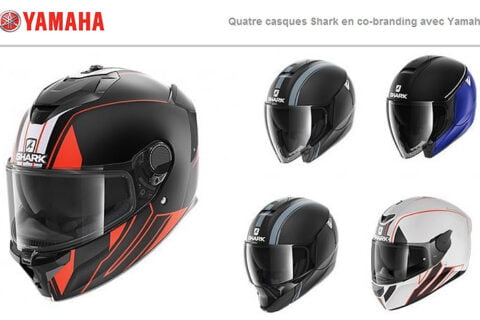 [Street] Quatre casques Shark en co-branding avec Yamaha
