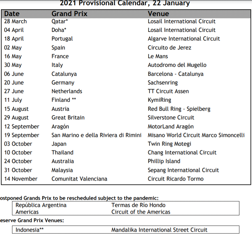 O calendário 2021 evolui e se adapta...