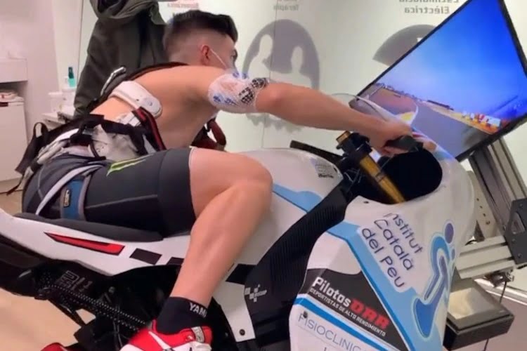 MotoGP : Viñales a l’arme contre le confinement : le simulateur de biomécanique