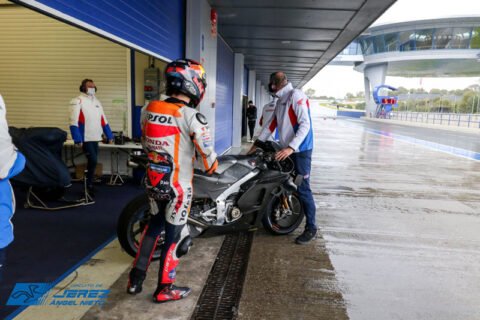 WSBK Jerez Test privé J1 : Le point à 18h00. De l'eau et des étincelles !