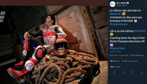 Marc Marquez se languit du MotoGP en tenue de scène …