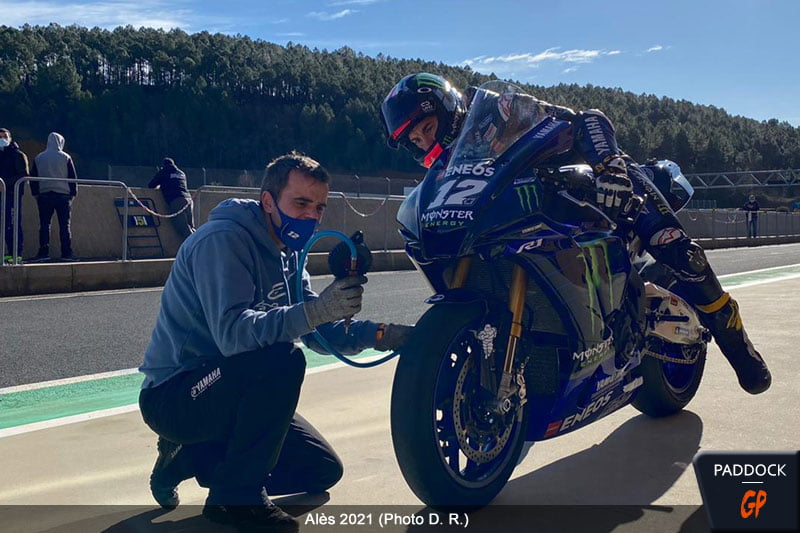 MotoGP : Fin des essais de Maverick Viñales à Alès