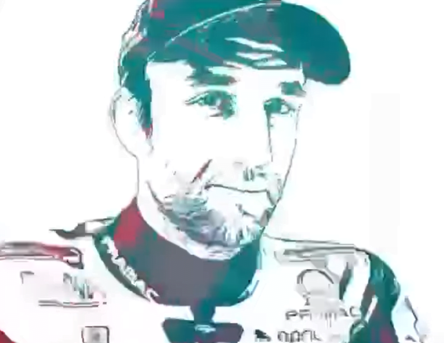 Zarco chega com sua nova pintura de guerra...