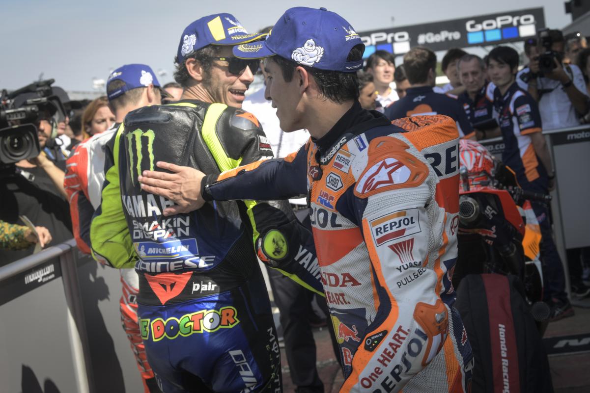 Rossi e Márquez teriam uma abordagem particular à competição...