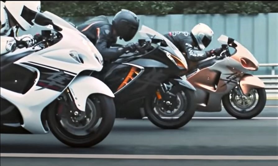 La nouvelle Hayabusa roule en clair et vite !