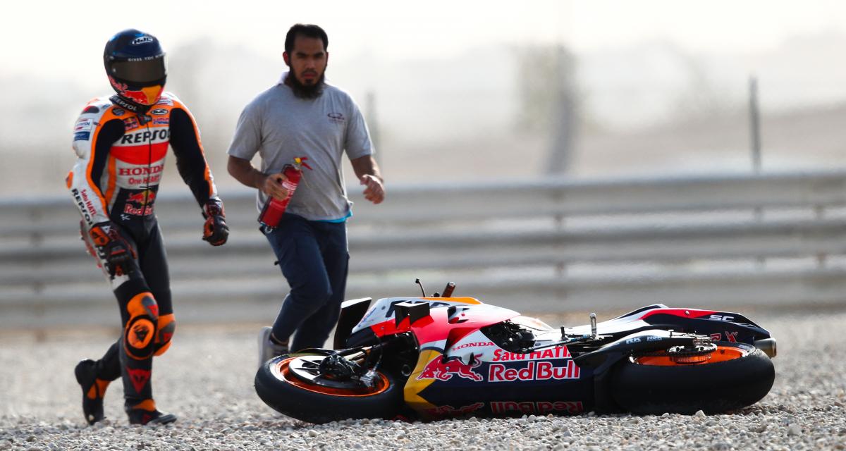 MotoGP カタール 1 J1 ポル・エスパルガロ（ホンダ/10）：「転倒には基本的にXNUMX種類ある」