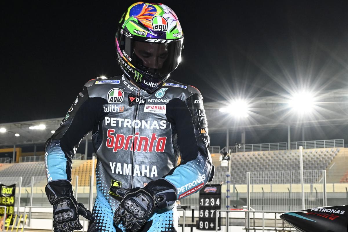 Morbidelli n'avait pas le sourire mercredi à Losail. 