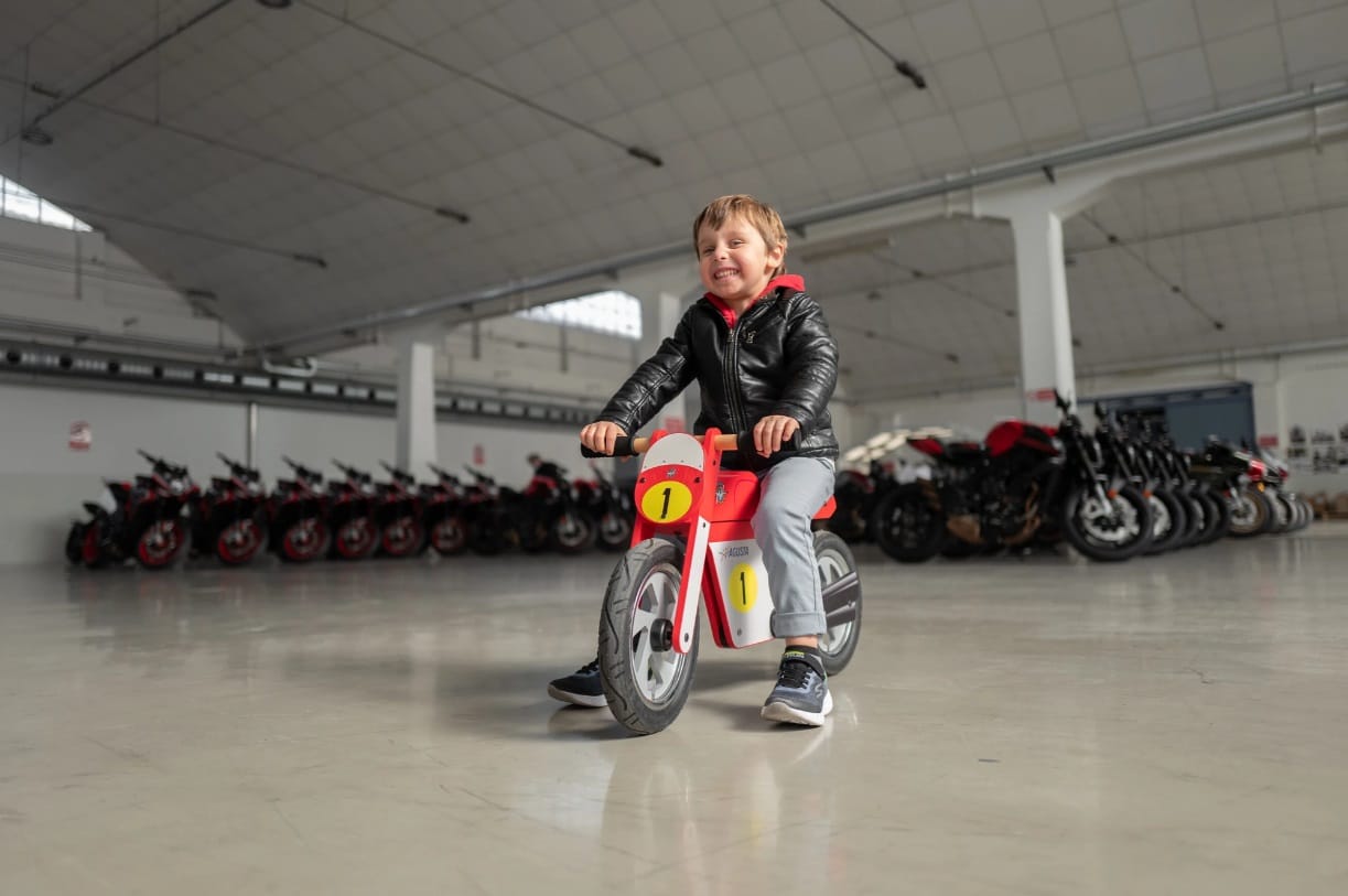 Draisienne enfant en bois - Alex Marquez