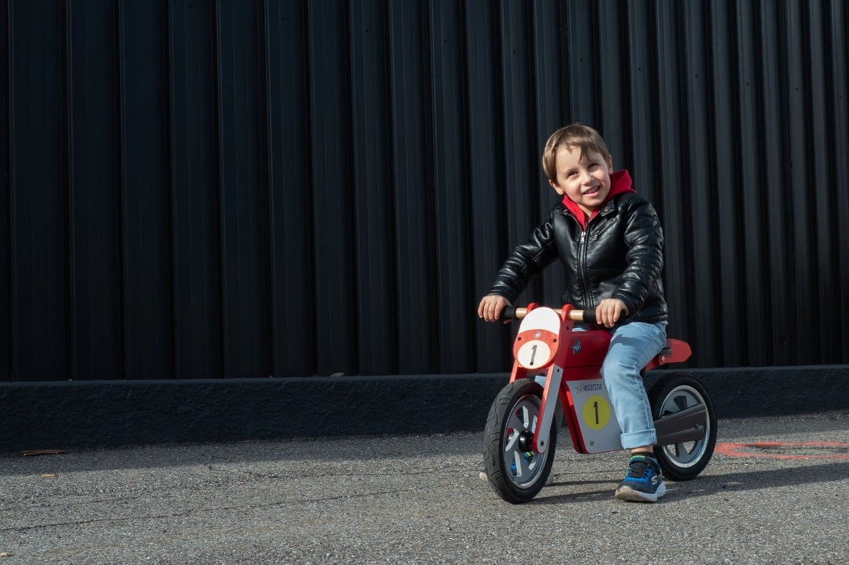 Draisienne enfant en bois - Alex Marquez