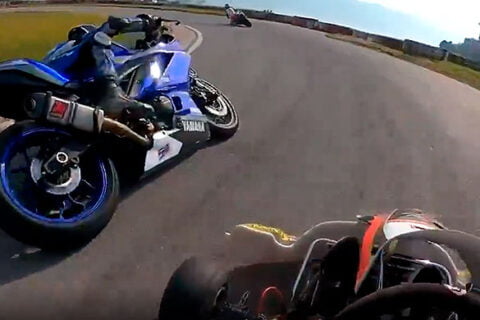 Kart vs Yamaha R3: this is how Sofuoglu trains his drivers [Video]