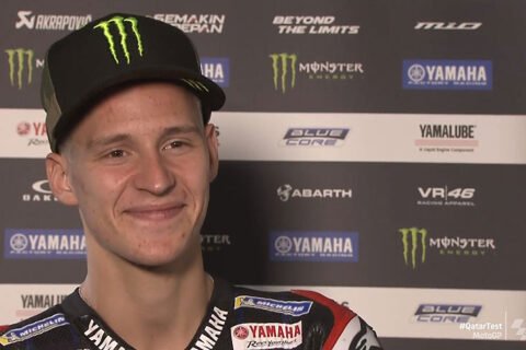 MotoGP Test Qatar 1 J2, Débriefing Fabio Quartararo (Yamaha/1) : « J'adore ça ! », etc. (Intégralité)