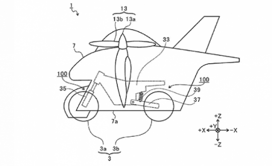[Street] Subaru brevette un projet de moto volante