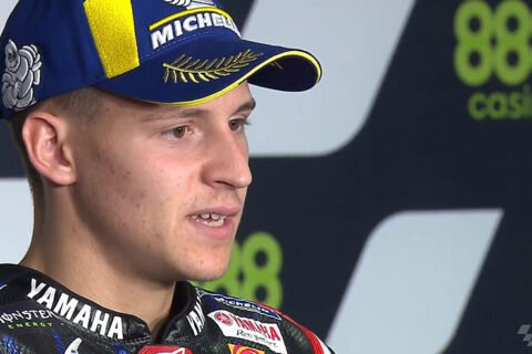 MotoGP Portugal J3, Débriefing Fabio Quartararo (Yamaha/1) : « Honnêtement, je me sens comme en 2019 ! », Márquez, etc. (Intégralité)